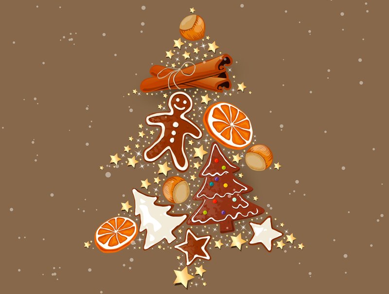 Christmas Tree Made of Cookies