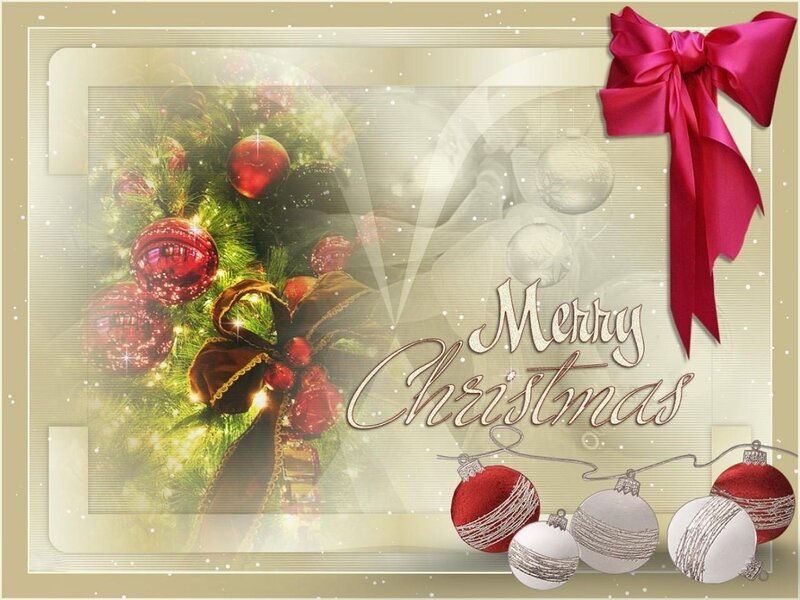 Christmas Tree Ornaments — Red, Festive