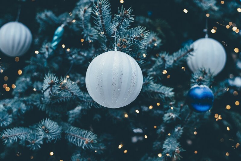 Christmas Tree Ornaments — White