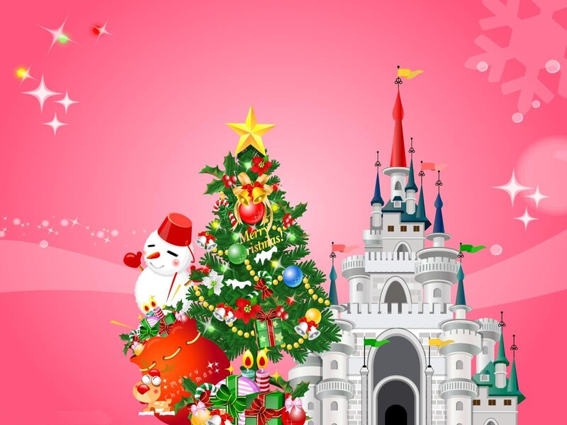 Christmas Tree with Castle