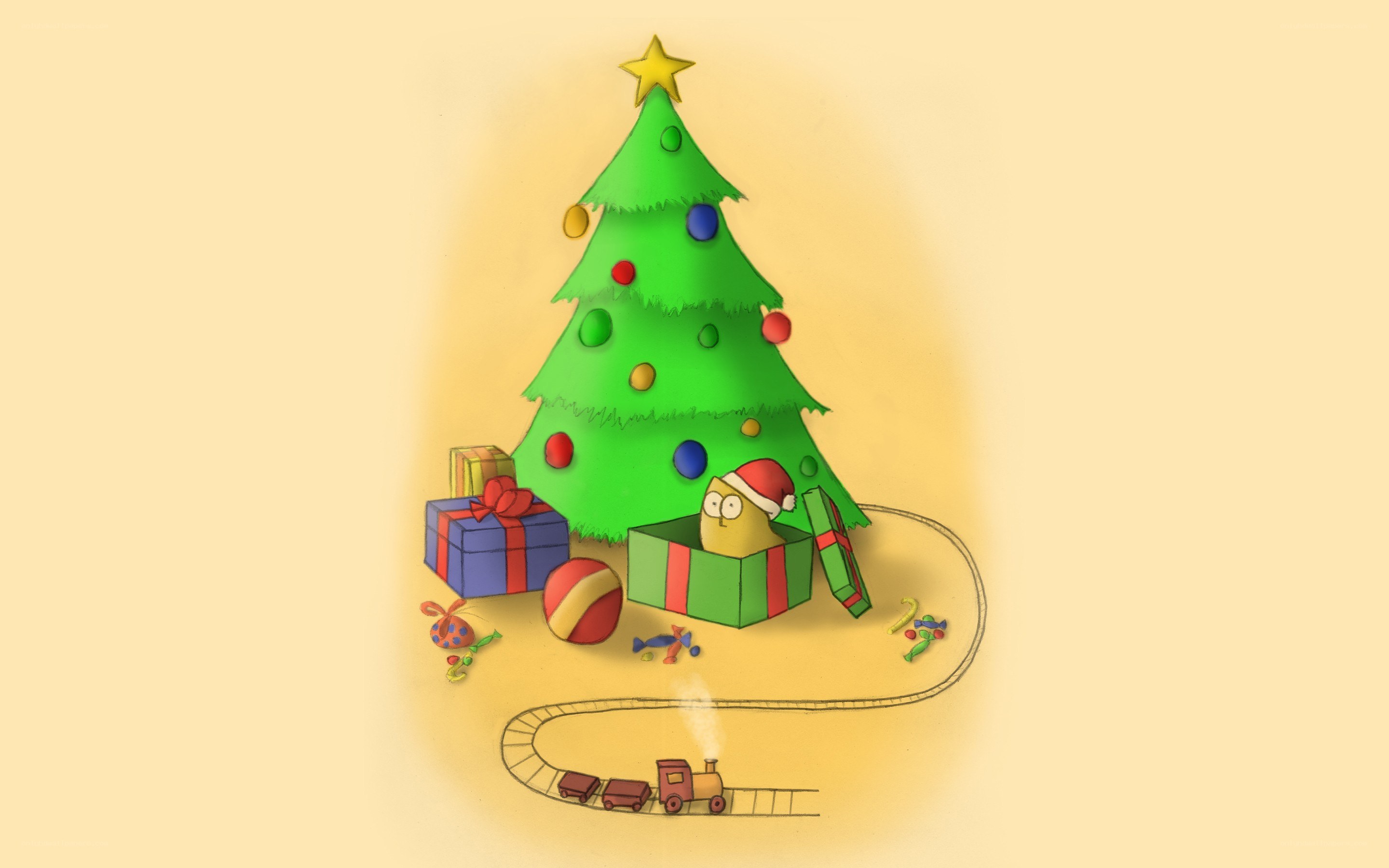 Christmas tree with gifts