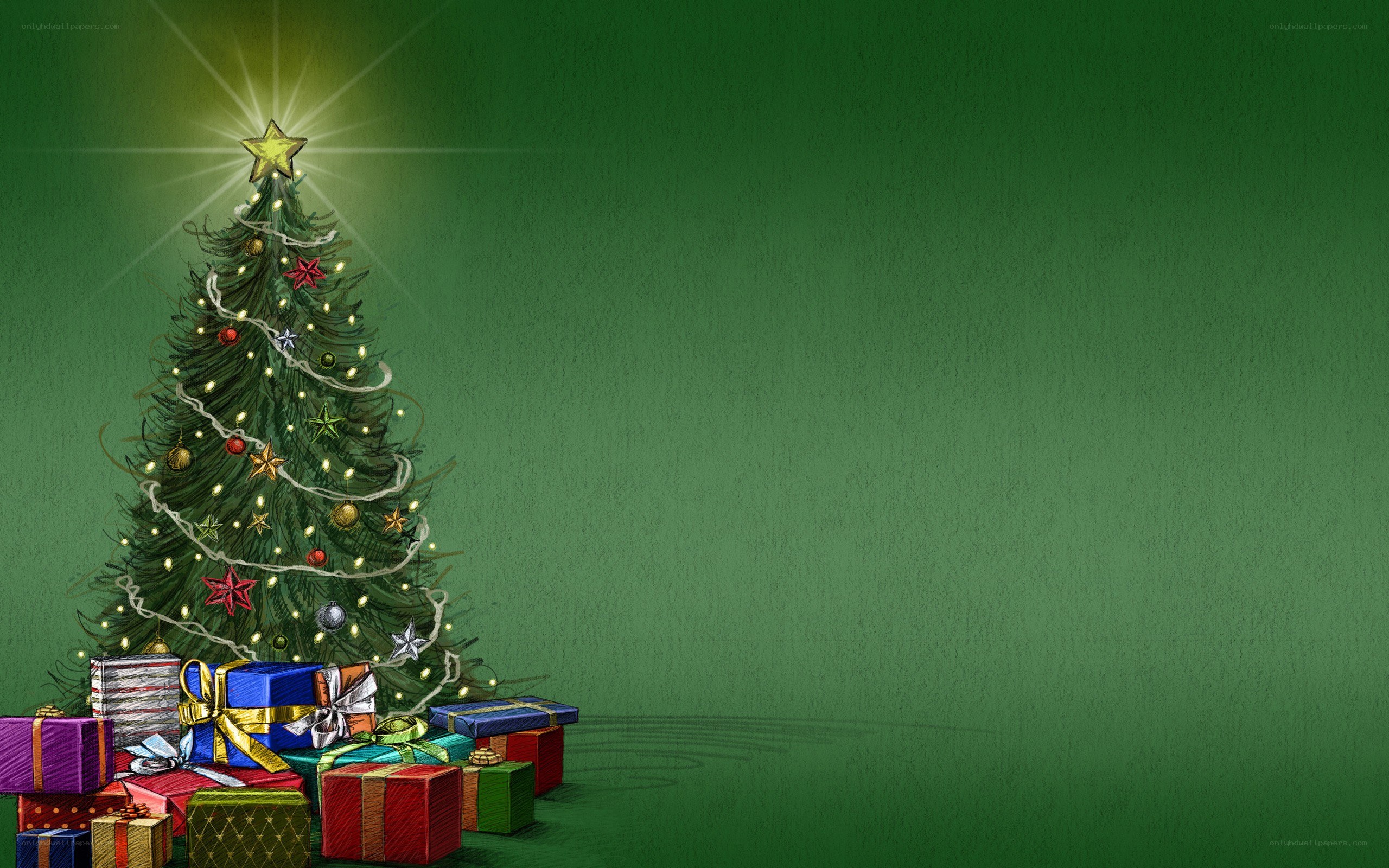 Christmas tree with gifts