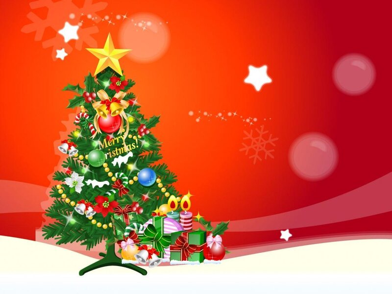 Christmas tree with gifts