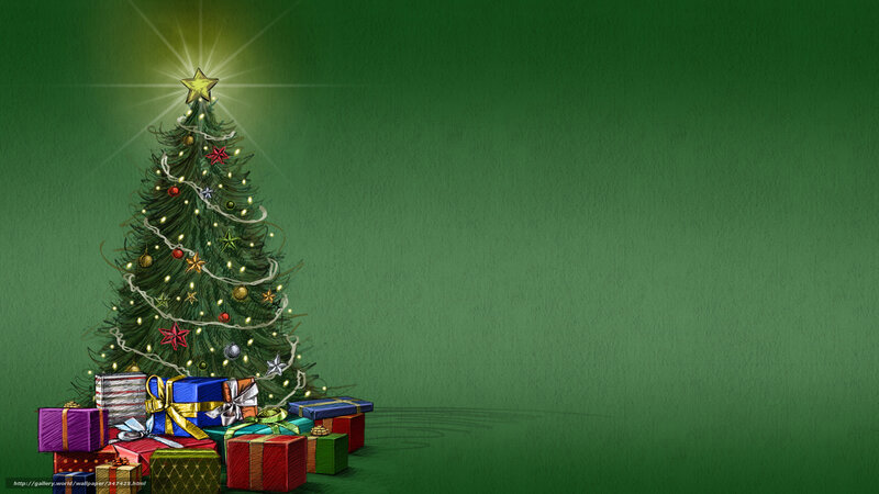 Christmas tree with gifts