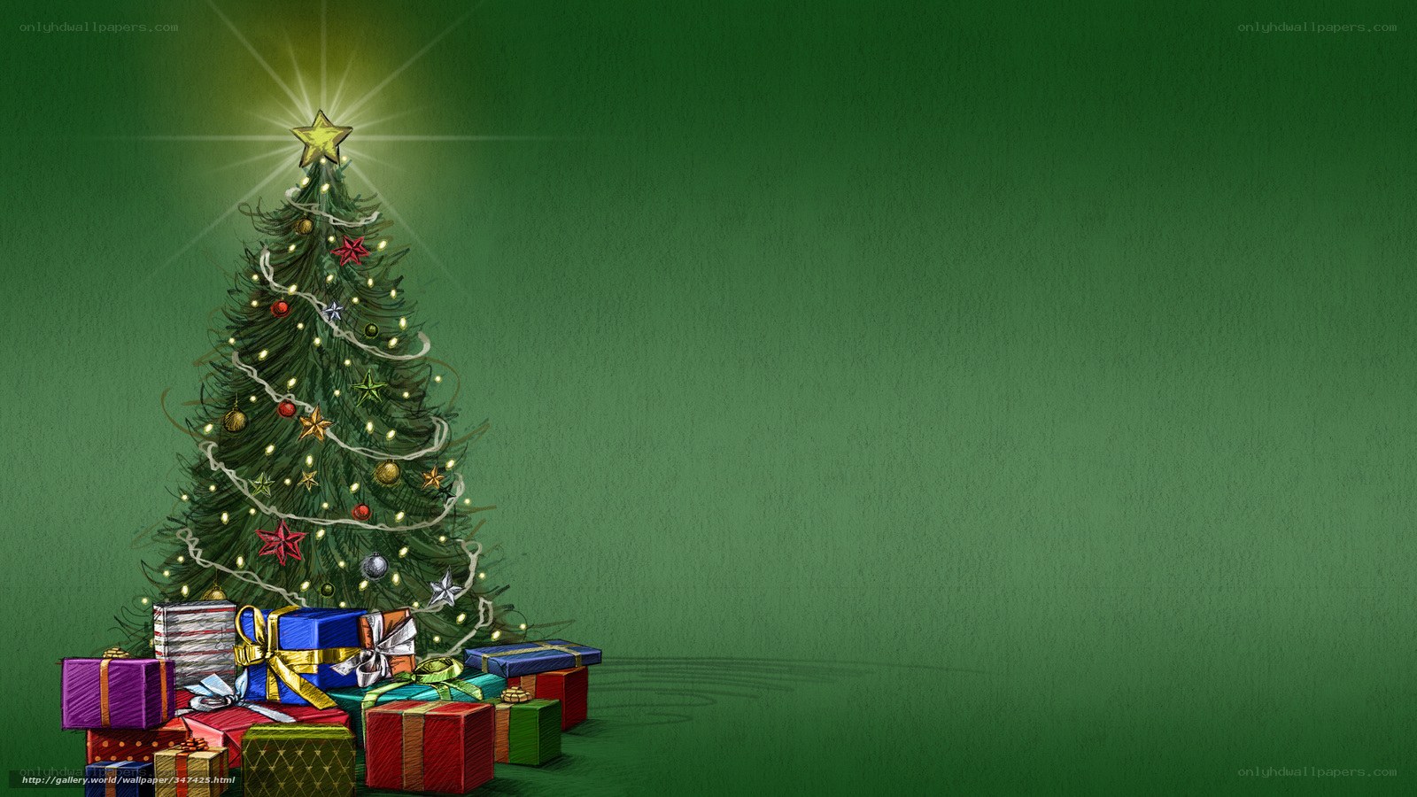 Christmas tree with gifts
