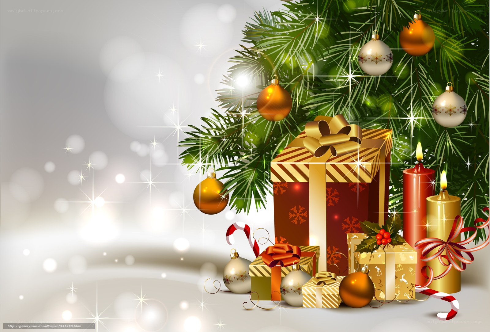Christmas tree with gifts