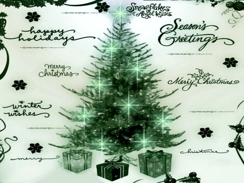 Christmas Tree with Gifts — Green, Festive, Winter