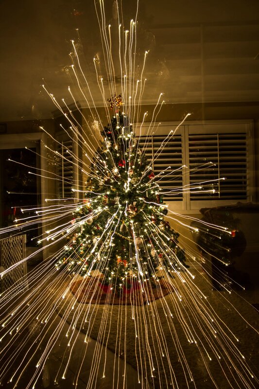 Christmas Tree with Lights — Green, Festive