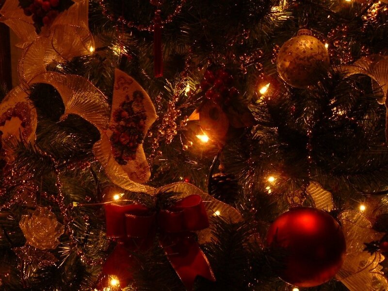 Christmas tree with ornaments