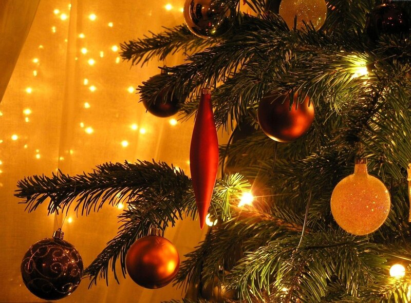 Christmas tree with ornaments