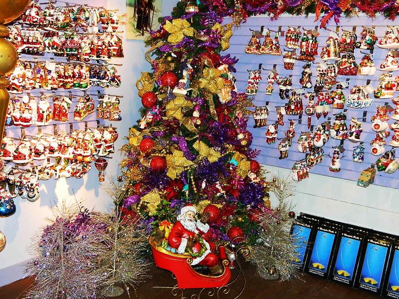 Christmas Tree with Ornaments — Red, Festive, Winter, Photograph