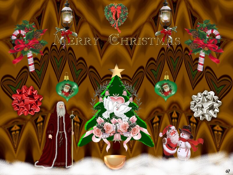 Christmas Tree with Santa