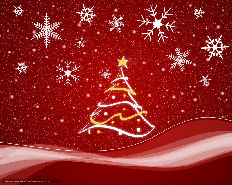 Christmas tree with snowflakes