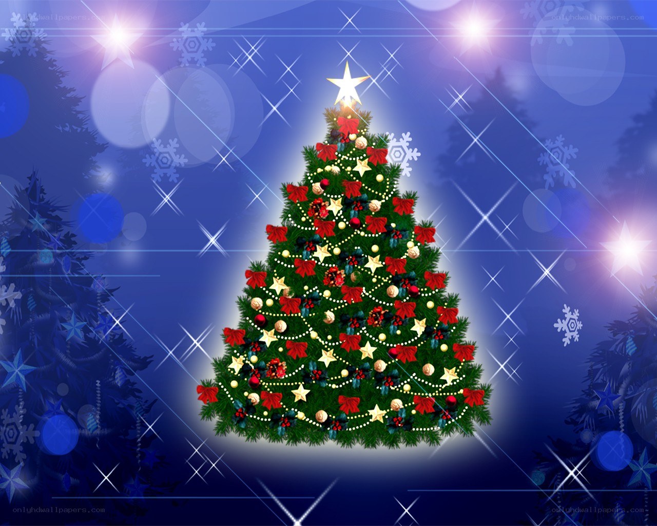 Christmas tree with star