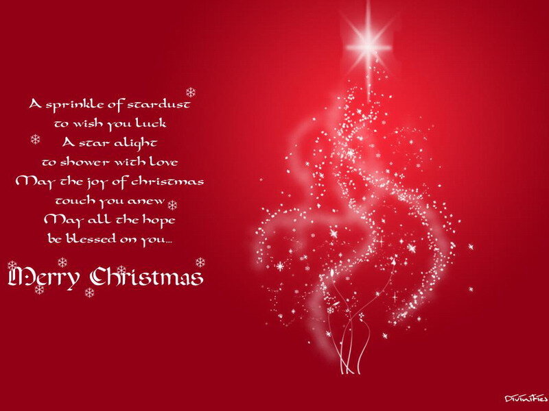 Christmas Tree with Star — Red, Festive, Winter