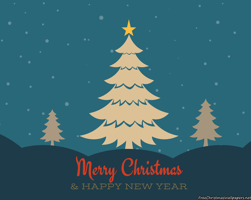 Christmas Tree with Star — Teal