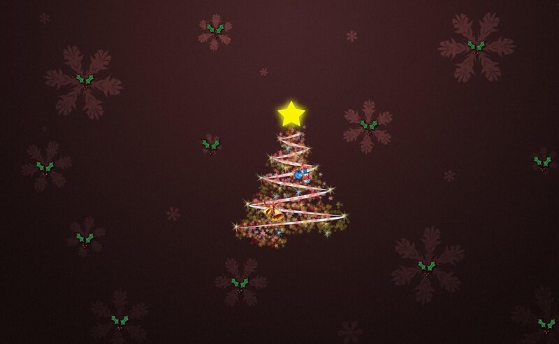 Christmas tree with star