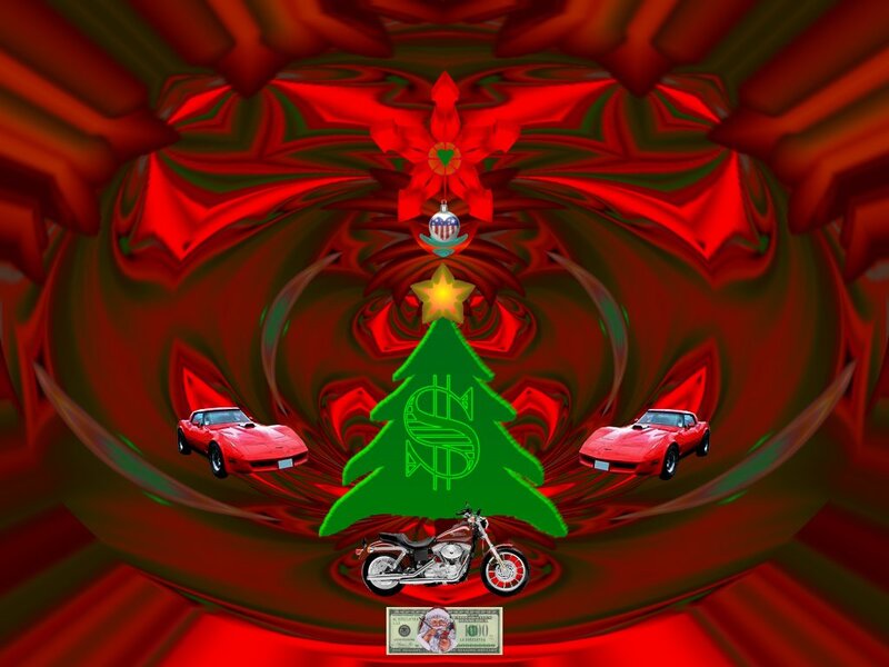 Christmas Tree with Vehicles