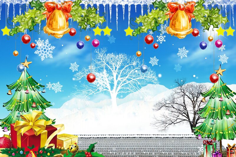 Christmas Trees and Ornaments — Green