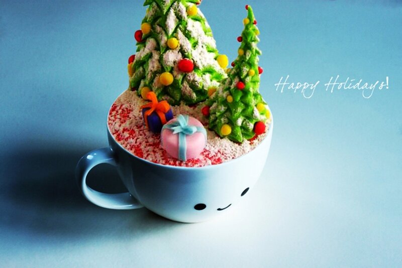 Christmas Trees in a Mug