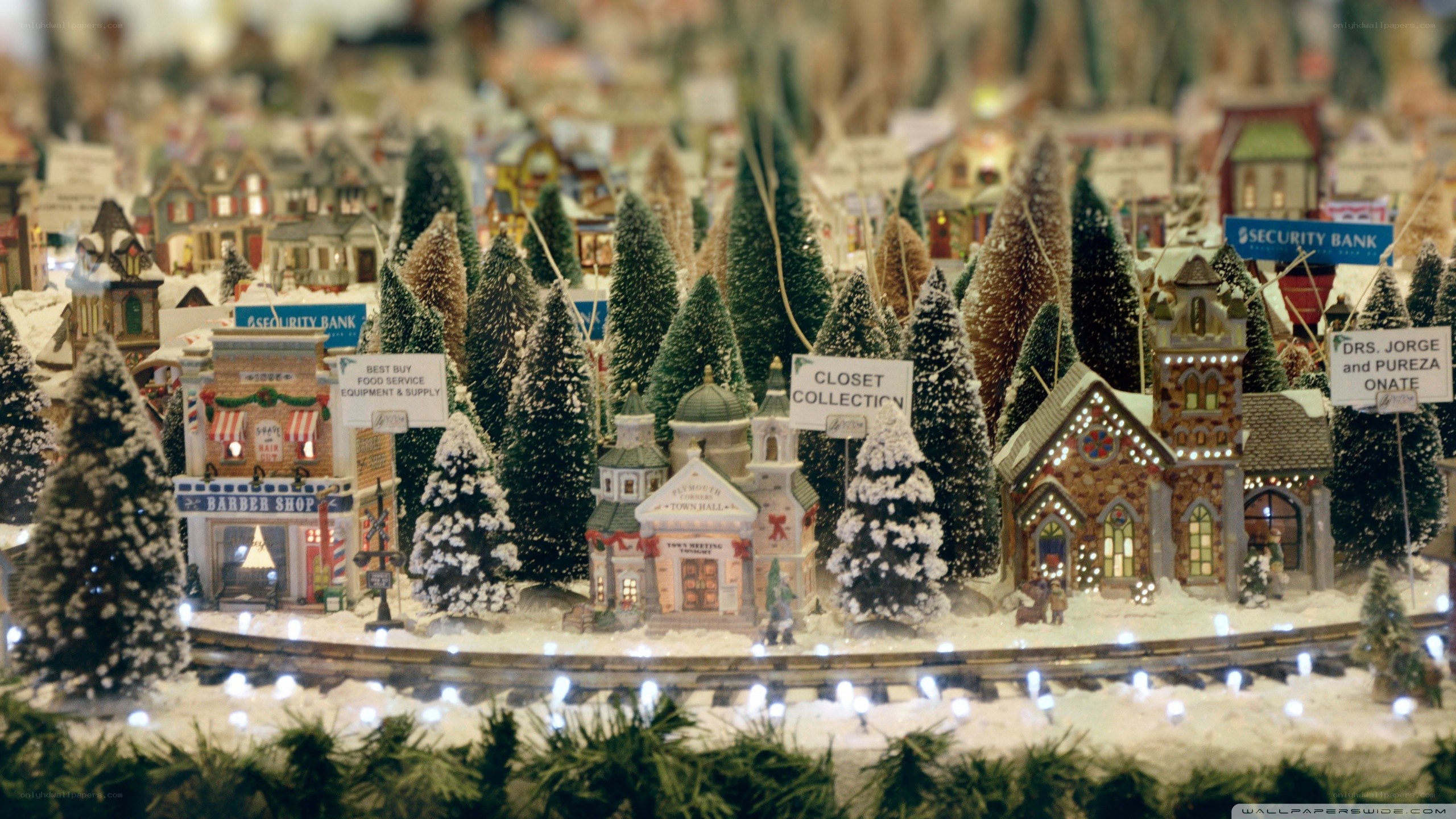 Christmas village display
