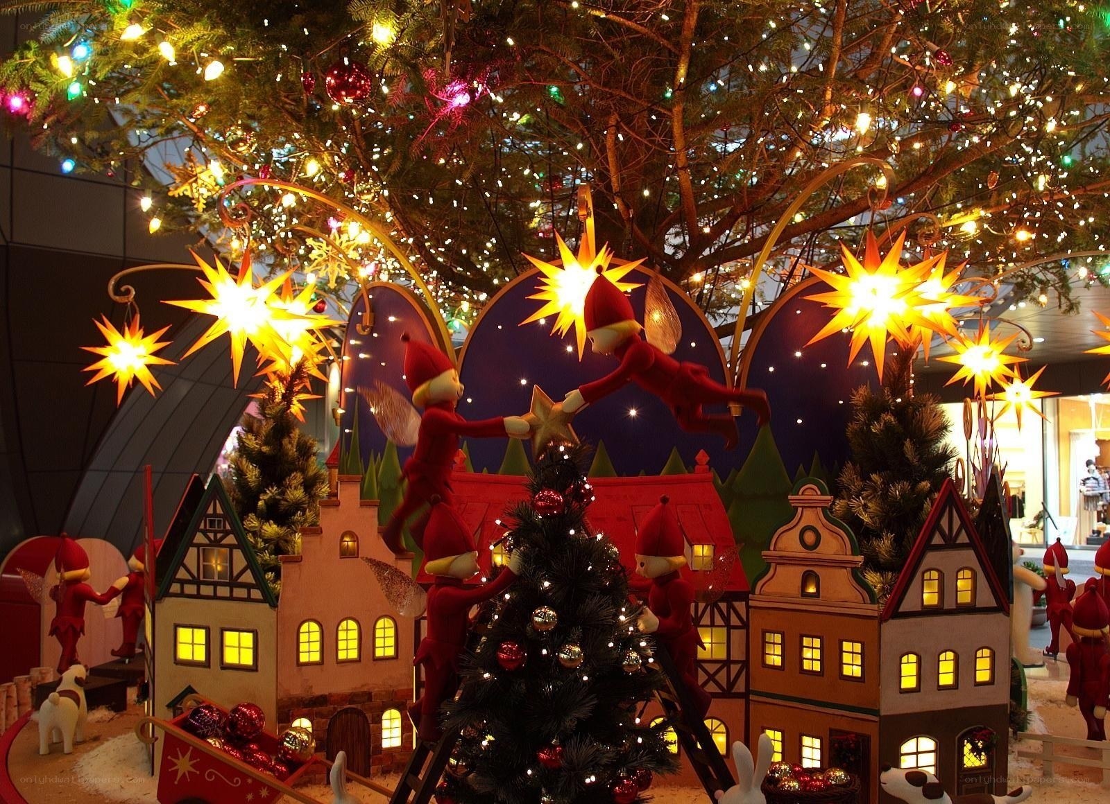 Christmas village display