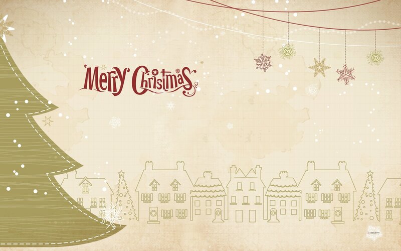Christmas Village Illustration