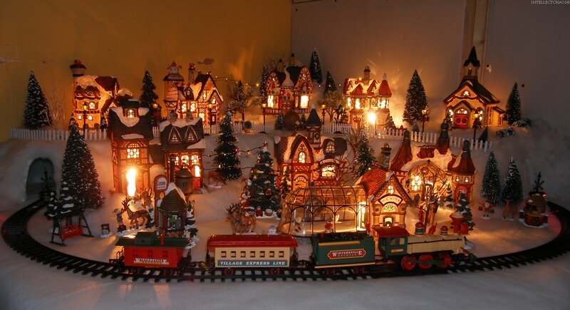 Christmas Village Train Set