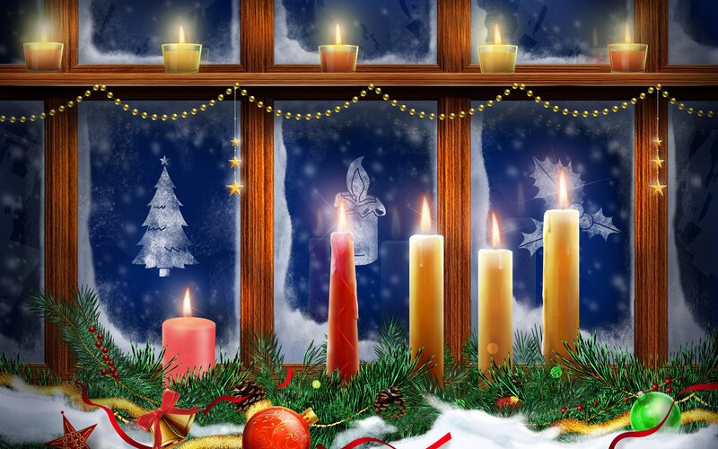 Christmas window display
