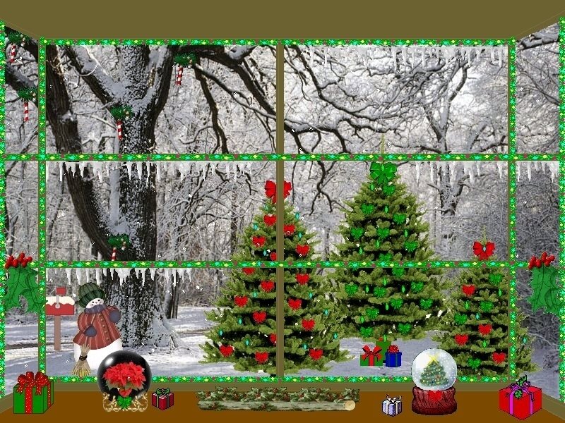 Christmas window display