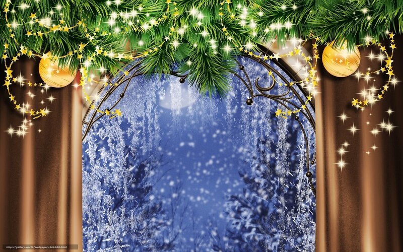 Christmas window view