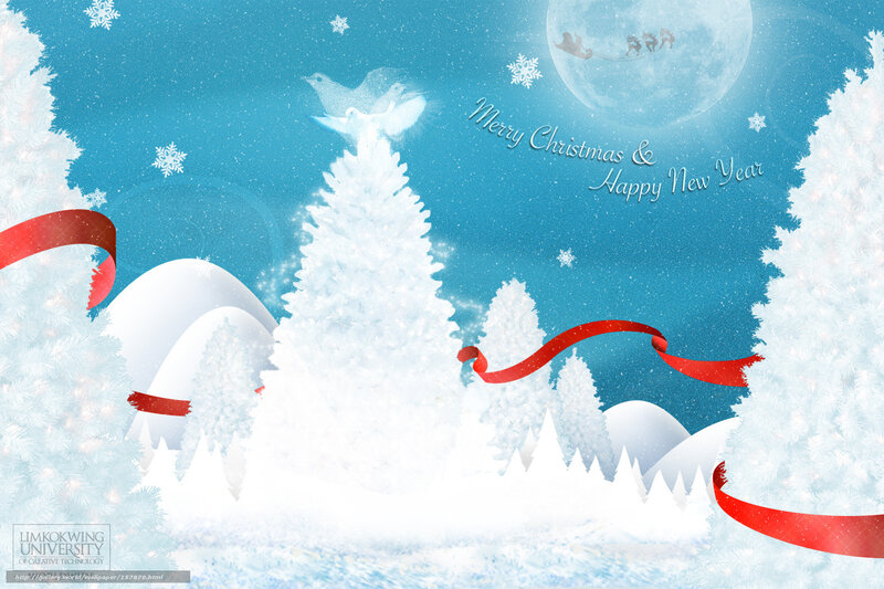 Christmas winter scene