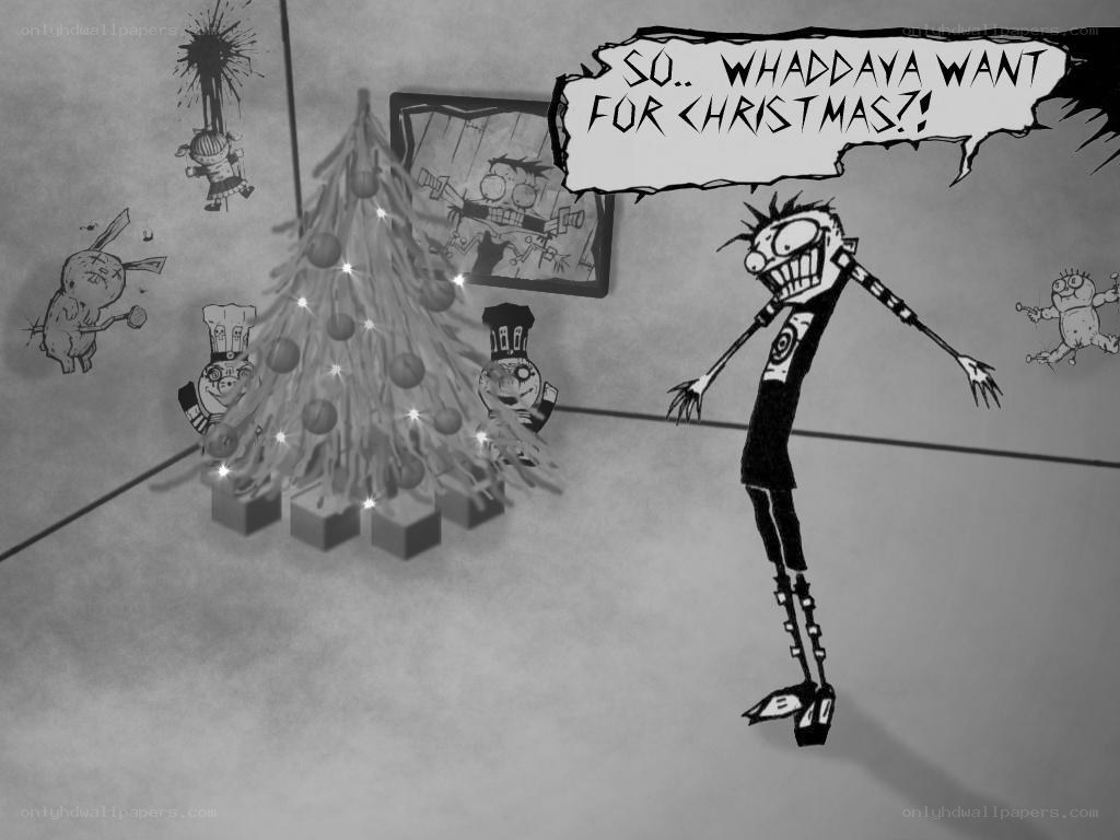 Christmas with a punk character