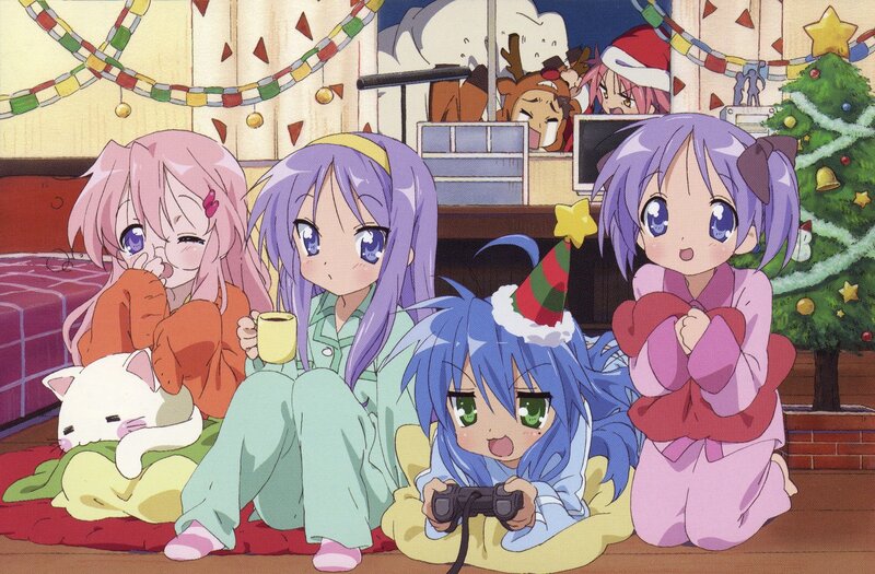 Christmas with anime girls
