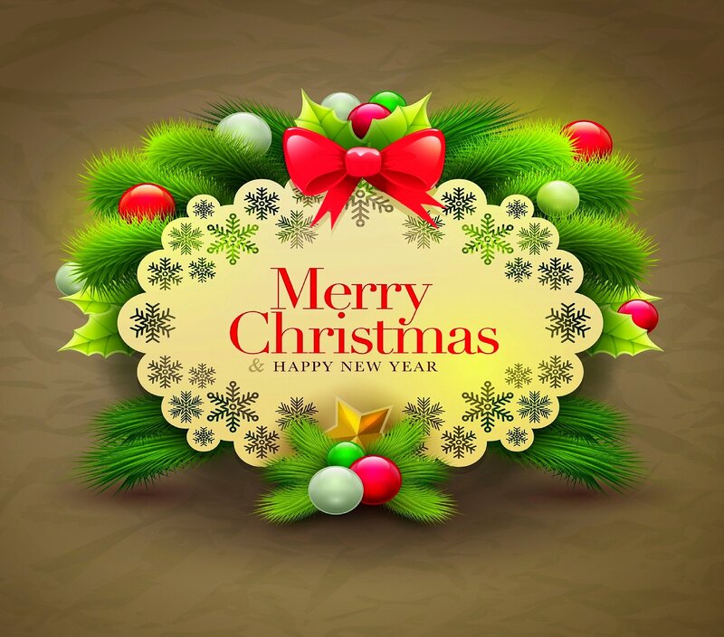 Christmas Wreath Card