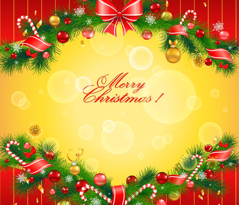Christmas Wreath Frame — Red