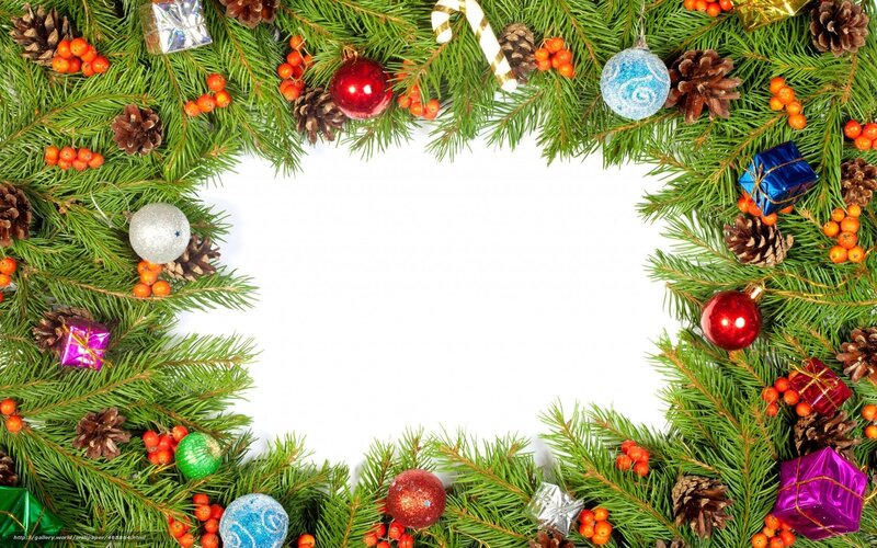 Christmas wreath frame
