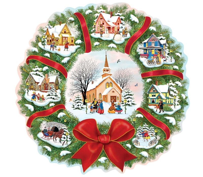 Christmas Wreath Illustration
