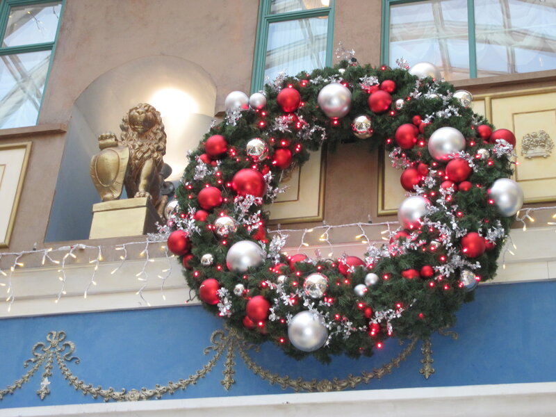 Christmas Wreath on Building