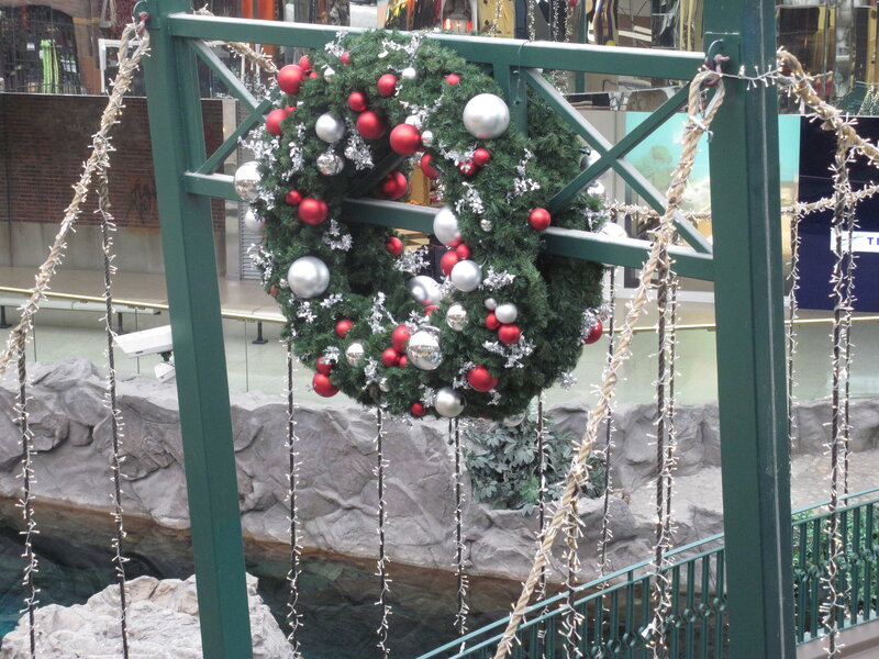 Christmas Wreath on Structure