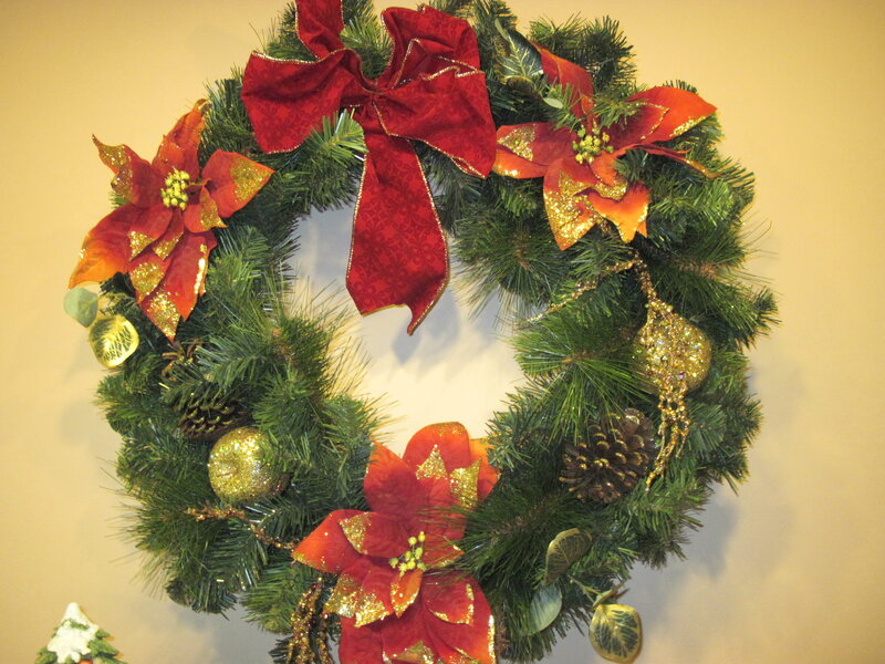 Christmas Wreath on Wall
