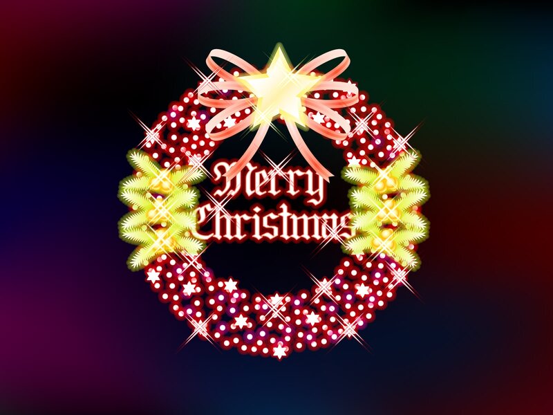 Christmas Wreath — Red