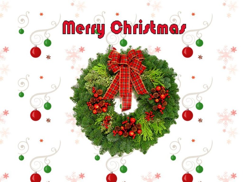Christmas Wreath with Bow