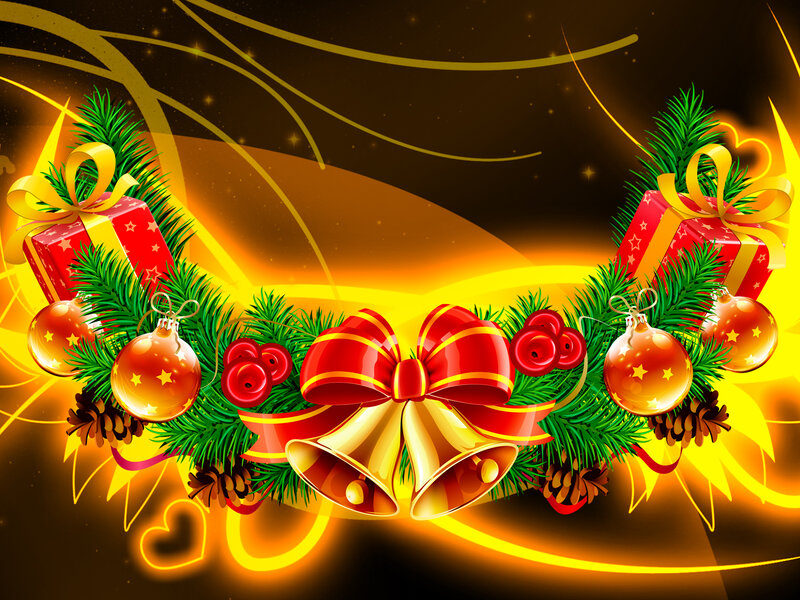 Christmas Wreath with Gifts
