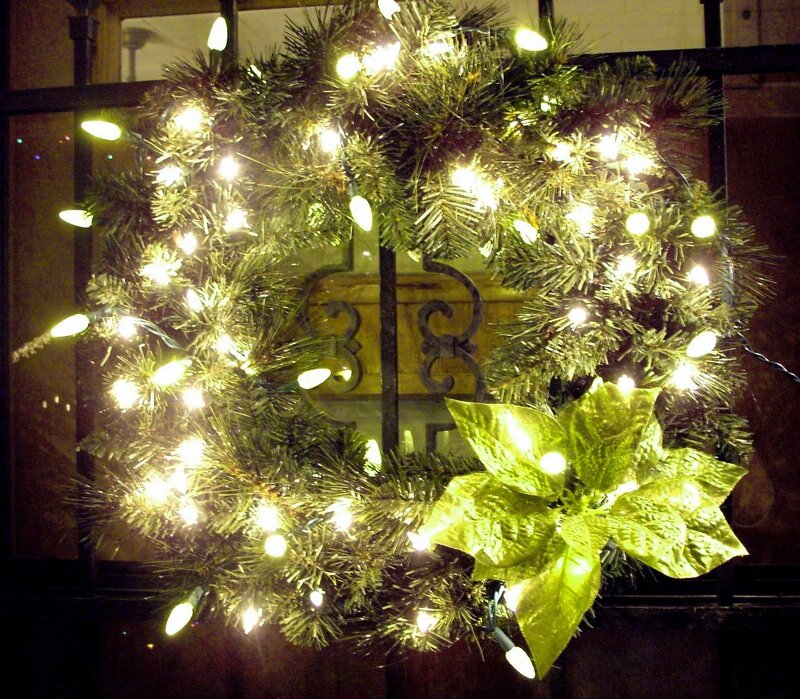 Christmas Wreath with Lights