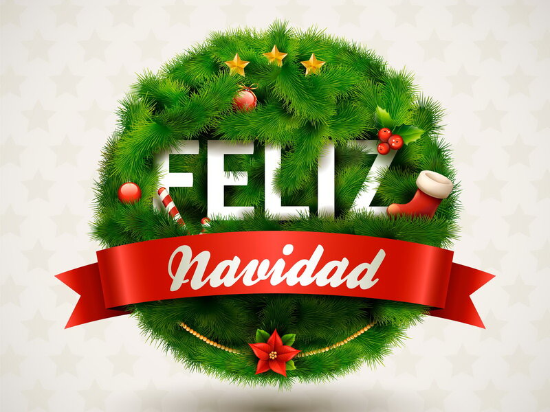Christmas Wreath with Text