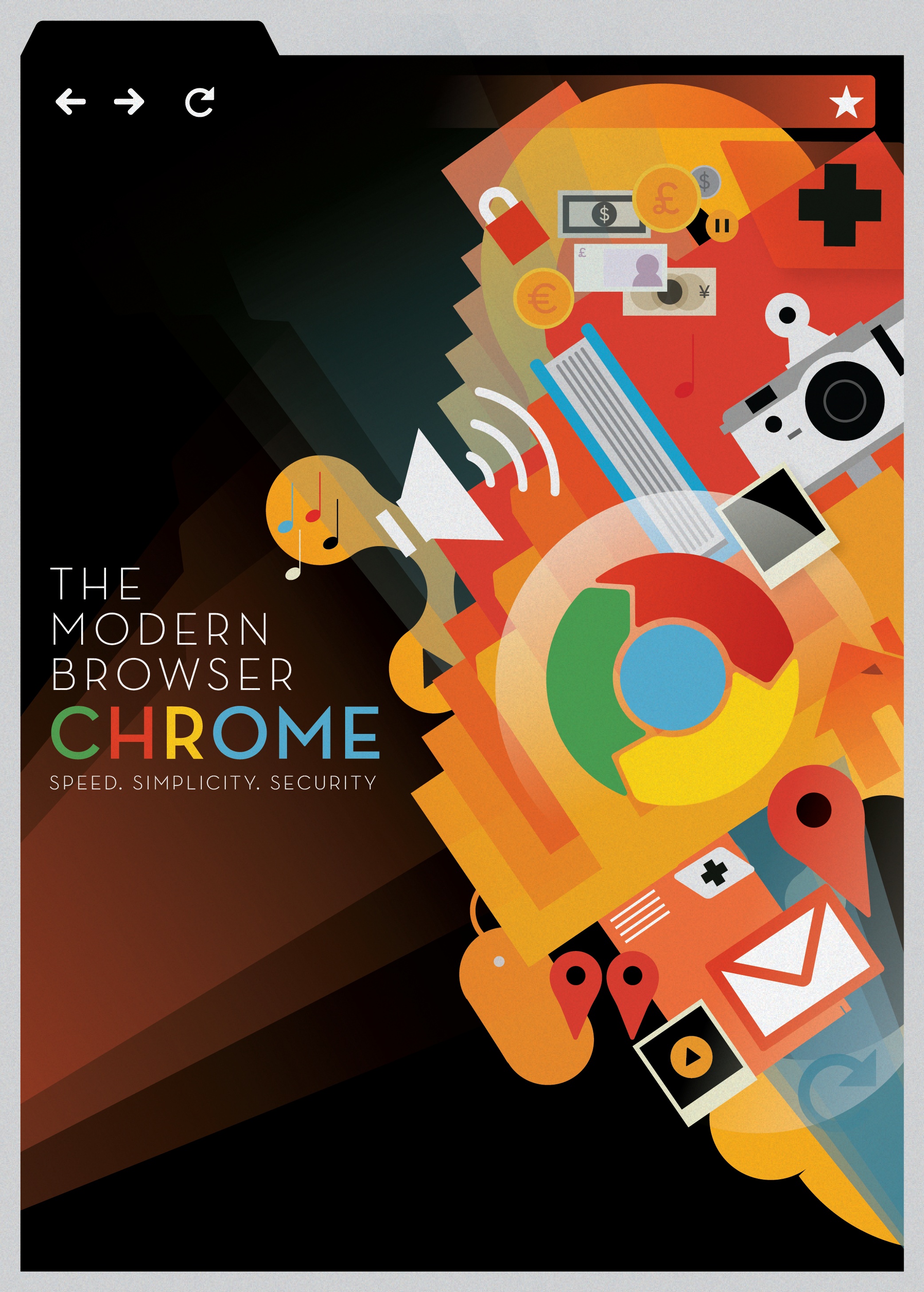 Chrome browser advertisement