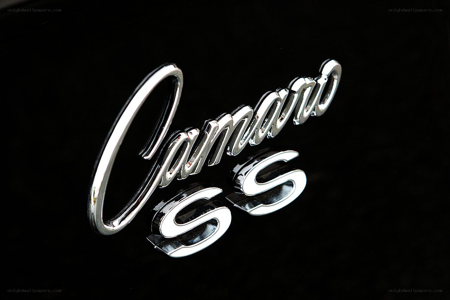 Chrome Camaro SS emblem