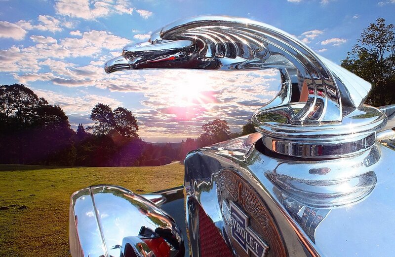 Chrome Car Hood Ornament — Silver, Serene