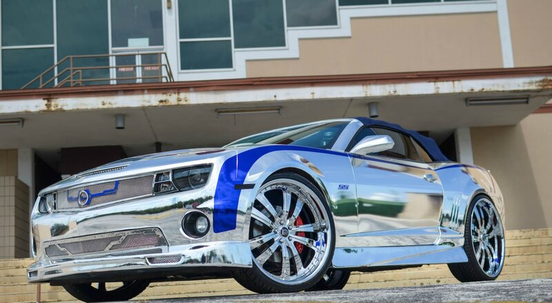 Chrome Convertible Car